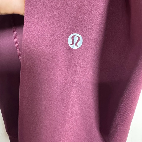 Lululemon fast & free tight 25" Pocket Leggings Burgundy Women's Size 6 - Picture 5 of 7
